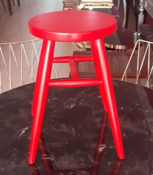 ahsap-yuvarlak-kirmizi-tabure-036